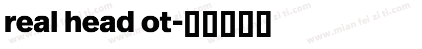 real head ot字体转换